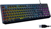 KLIM Chroma RGB Gamer Billentyűzet USB - Színes LED Világítás PC Mac PS4 1