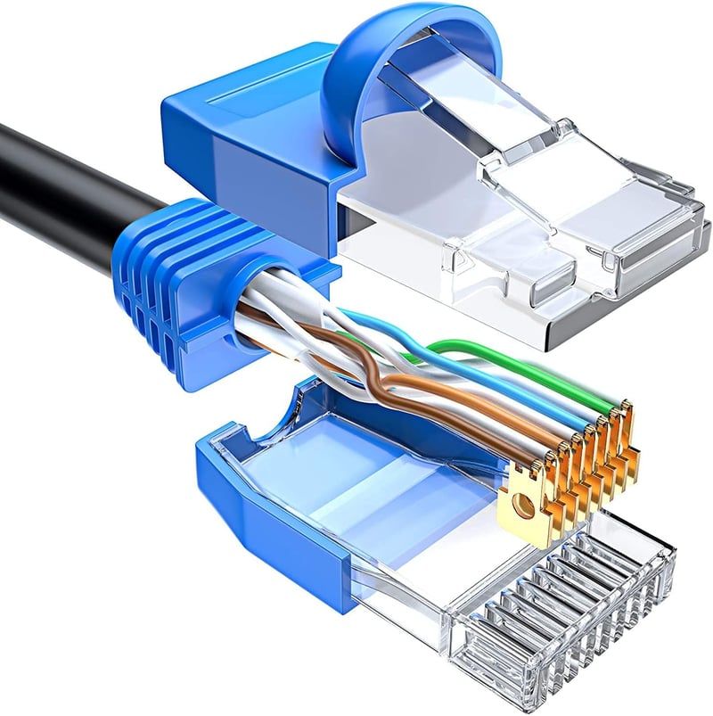 MutecPower Cat6 Kültéri Ethernet Kábel - Gigabit Hálózati UTP Patch Vezeték 550MHz - UV-álló, Vízálló - PC, Router, Szerver Kompatibilis