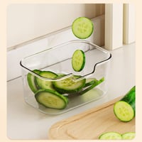 Kepuarm Snackbox – 8-dielny box na desiatu s vekom, priehľadný organizér na ovocie a pochutiny do chladničky, 4,7 l, 31x23,5x6,5 cm 4