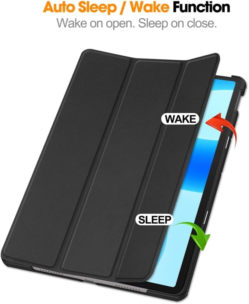 Kepuch Huawei MatePad 11.5 2023 Tok Fekete Smart PU Bőr Védőtok - black