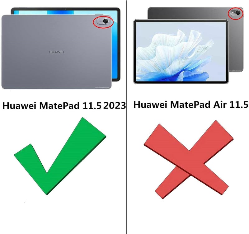 Kepuch Huawei MatePad 11.5 2023 Tok Fekete Smart PU Bőr Védőtok - black