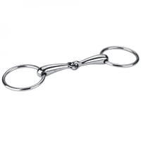 Kerbl Eurohorseline zubadlo s dvojitým lomom a voľnými krúžkami 13,5 cm na jazdenie 2