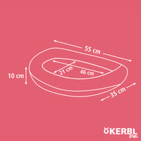 Pătuț pentru pisici cu fereastră Kerbl Pet, gri, 55x35x10 cm, din lemn și pluș, cu husă detașabilă, lavabilă la mașina de spălat la 30°C 6