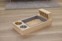 Kerbl Pet hrabacia a kŕmna stanica pre hlodavce, 70x36x24 cm, borovicové drevo, na vnútorné aj vonkajšie použitie 4