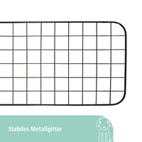 Grilaj de protecție auto pentru animale de companie Kerbl Pet, separator portbagaj, negru, metal, lățime reglabilă 96-145 cm, înălțime 30 cm, pentru câini 4