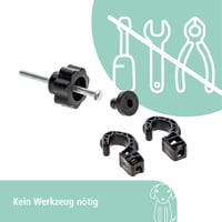 Grilaj de protecție auto pentru animale de companie Kerbl Pet, separator portbagaj, negru, metal, lățime reglabilă 96-145 cm, înălțime 30 cm, pentru câini 5