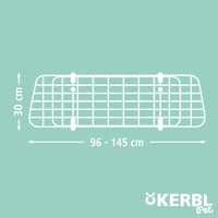 Grilaj de protecție auto pentru animale de companie Kerbl Pet, separator portbagaj, negru, metal, lățime reglabilă 96-145 cm, înălțime 30 cm, pentru câini 7