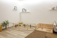 Interiérová klietka pre hlodavce Kerbl Pet s plastovým domčekom a plexisklom na prednej strane pre králiky a morčatá, 113,5 x 75,5 x 40 cm 7