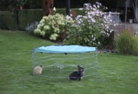Kerbl Pet náhradná krycia sieť pre vonkajší výbeh k modelu 82708, 8 dielov mriežky 57x56 cm, Ø 143 cm 2