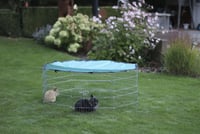 Kerbl Pet náhradná krycia sieť pre vonkajší výbeh k modelu 82708, 8 dielov mriežky 57x56 cm, Ø 143 cm 3