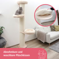 Ansamblu de cățărat pentru pisici Kerbl Pet Dolomit Tower - Ø 38 cm, înălțime 187 cm, culoarea bej 3