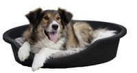 Plastový pelech pre domáce zvieratá Kerbl Pet Dreamer 80x60x25 cm, čierny, z recyklovaného materiálu s vysokým okrajom 3