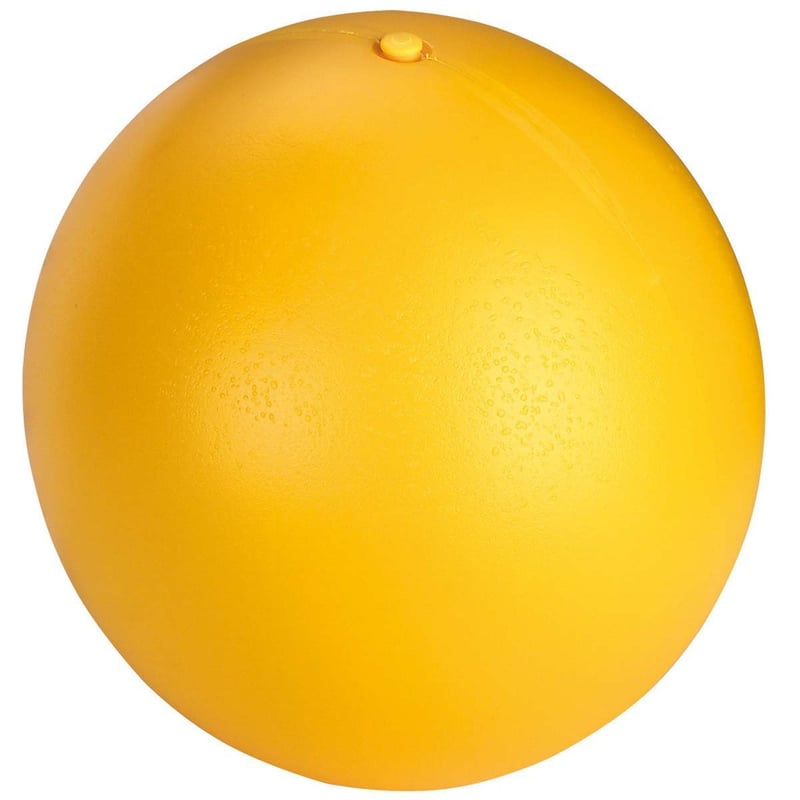 Hračka pre psov Kerbl Pet, loptička, žltá, Ø 30 cm, 800 g, plávajúca plastová loptička na zaháňanie pre veľké psy, odolná, vyrobená v Nemecku