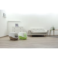 Krytá toaleta pre mačky Kerbl Pet Minka, 57 x 39 x 41 cm, farba taupe/krémová 2