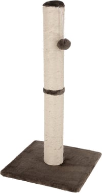 Škrabadlo pre mačky Kerbl Pet Opal Maxi s loptičkou na hranie, prírodný sisal, 78 cm, sivé, priemer 9 cm 1