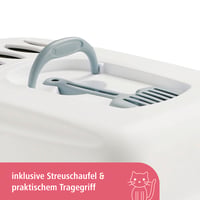 Kerbl Pet Stefanplast Cathy Confort WC za mačke s ladicom na izvlačenje i filtrom za neugodne mirise, 58x45x48 cm, plavo-bijeli 3