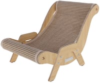 Kerbl Pet Sundowner macska napozószék fából és sizálból, beltéri és kültéri használatra, 52x37x37 cm, max. 12 kg teherbírás, barna 1