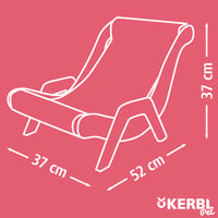 Kerbl Pet Sundowner macska napozószék fából és sizálból, beltéri és kültéri használatra, 52x37x37 cm, max. 12 kg teherbírás, barna 6