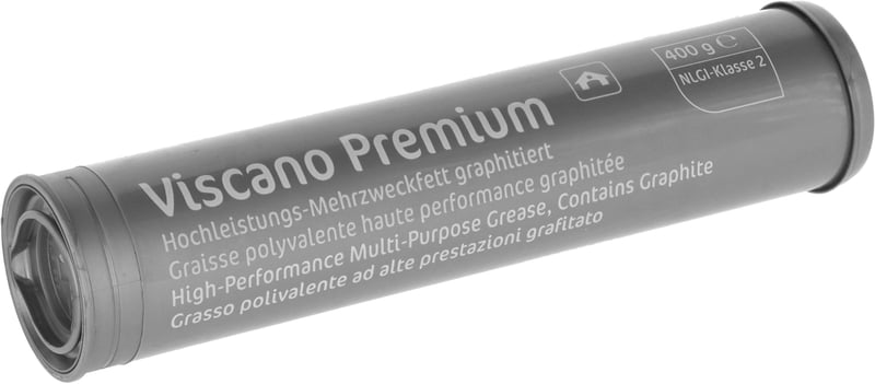 Vaselină Grafitată Premium Kerbl Viscano, Cartuș 400 g - Unsoare Multiscop Rezistentă la Apă, Adezivă și la Presiune