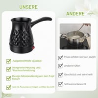 KERCAMKEL Električna posuda za topljenje voska za izradu svijeća, 500 ml, posuda s izljevom, set za izradu svijeća za početnike, za sapun 5