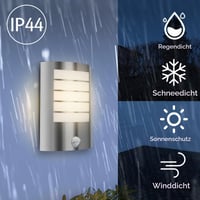 Lampă de exterior cu senzor de mișcare Kerry E27 IP44, aplică din oțel inoxidabil pentru utilizare în exterior 3