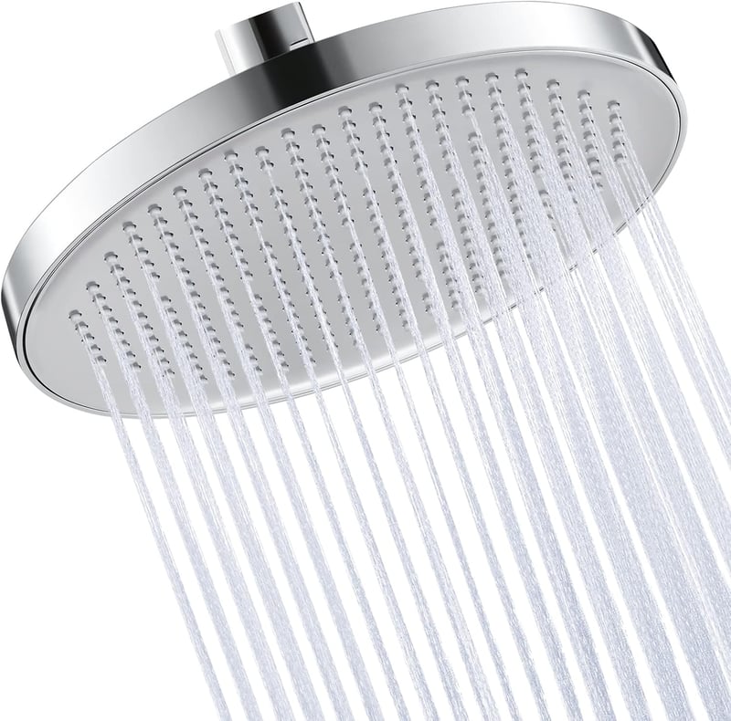 KES 10 Inch Kerek Zuhanyfej Anti-Mészkő Fúvókákkal Polírozott Króm