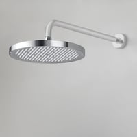KES 10 Inch Kerek Zuhanyfej Anti-Mészkő Fúvókákkal Polírozott Króm 7