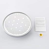 KES 10 Inch Kerek Zuhanyfej Anti-Mészkő Fúvókákkal Polírozott Króm 9