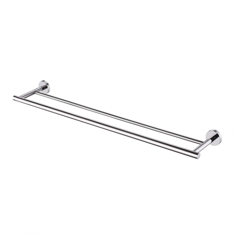 KES A2001S75 dvostruki držač za ručnike, nehrđajući čelik, 75 cm - srebrni