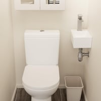 KES BWS100L Kis Vendég Mosdó, Fehér Kerámia Fali Mosdókagyló Falra Szerelhető 2