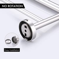 KES Dupla Fürdőszobai Törölközőtartó Rozsdamentes Acél SUS304 - 75 cm, Silver Colours 5