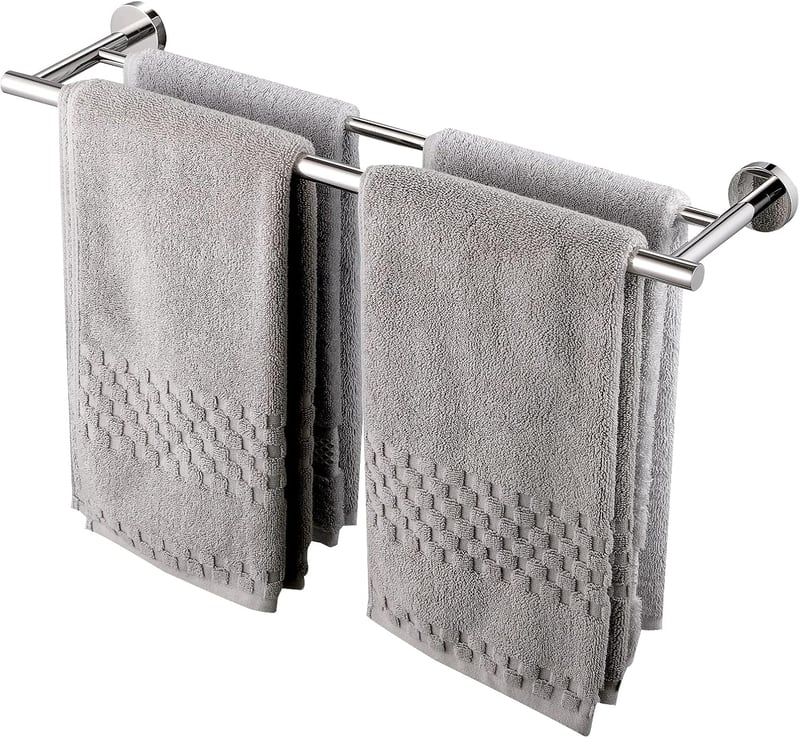 KES A2001S60 dupla törölközőtartó, SUS304 rozsdamentes acél - 60 cm