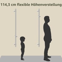 KES F209S122-PS Sprchová tyč s nastaviteľným držiakom sprchy 122 cm, montáž na stenu, nehrdzavejúca oceľ 18/8, leštený povrch 7