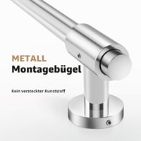 KES F209S122-PS Sprchová tyč s nastaviteľným držiakom sprchy 122 cm, montáž na stenu, nehrdzavejúca oceľ 18/8, leštený povrch 6