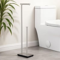KES rozsdamentes acélból készült álló WC papír tartó tartalék funkcióval 1