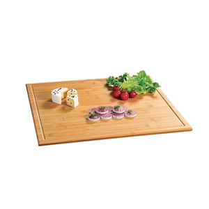 Kesper 58599 Bambusova ploča za štednjak i daska za rezanje, FSC certificirano, 56 x 50 x 3,1 cm, boja prirodnog drva