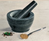 Kesper 71501 Žulová mažiar s tĺčikom, 0,3 litra, 16x16x8,5 cm, 2 kg, sivá 4
