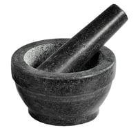 Kesper 71501 Žulová mažiar s tĺčikom, 0,3 litra, 16x16x8,5 cm, 2 kg, sivá 1