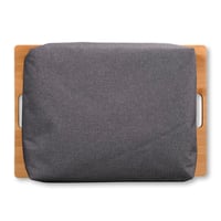 Kesper 77622 Podnos na kolená z bambusu a textilu, 45 x 31 cm, výška: 8 cm, hnedo-sivá farba 5