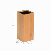 Kesper stalak za noževe od bambusa s uklonjivim plastičnim čekinjama, FSC® certificiran, 10x10x23 cm, bez noževa 3