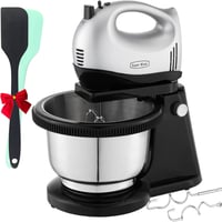Kestreln KMS3A kézi mixer 300W, 5 fokozat, turbo, 2 habverő, 2 dagasztóhorog, ezüstszürke 1