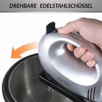 Kestreln KMS3A kézi mixer 300W, 5 fokozat, turbo, 2 habverő, 2 dagasztóhorog, ezüstszürke 3