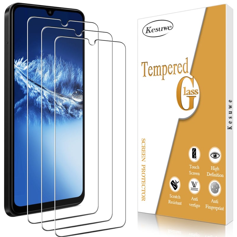 Set 3 Folii de Protecție din Sticlă Securizată Kesuwe pentru Xiaomi Redmi 14C - Rezistente la Zgârieturi