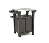 Masă laterală pentru grătar Keter BBQ Unity – grafit, blat din oțel inoxidabil, 70x54x90 cm, rezistentă la intemperii 2