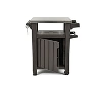 Masă laterală pentru grătar Keter BBQ Unity – grafit, blat din oțel inoxidabil, 70x54x90 cm, rezistentă la intemperii 4