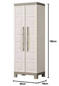 Keter Excellence ormar za odlaganje 68x39x182 cm boja pijeska/taupe - Oštećeno: slomljen element B3, oštećen element B1 - inače (stanje: vidi 2. sliku) 8