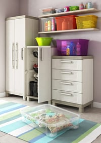 Keter Excellence ormar za odlaganje 68x39x182 cm boja pijeska/taupe - Oštećeno: slomljen element B3, oštećen element B1 - inače (stanje: vidi 2. sliku) 7