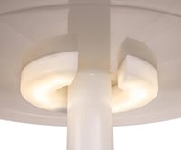 Masă de bar frigorifică Keter Illuminated Cool Bar cu LED alb, capacitate 42 doze, masă laterală de grădină 49,5x49,5x57 cm, rezistentă la intemperii 9