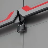 Keter Stilo ormar za odlaganje, 2 vrata, 3 police - tamnosiva/crna - 68x39x173 cm 4