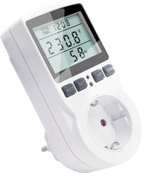 KETOTEK Energiafogyasztás Mérő Konnektor, Áramfogyasztás Mérő 11 Üzemmóddal, 3680W Teljesítménymérő LCD Kijelzővel 1